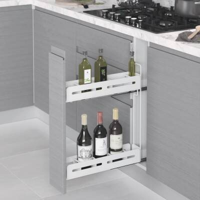 Starax 2661 Unique Box Çift Açılım Beyaz Renk Kaymaz Şişelik Modül 15cm (S-2661-UB-W) - 1