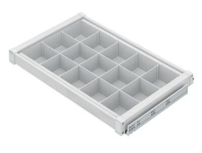 Starax 80cm Gizli Raylı Alüminyum Bölmeli Raf (S-6717-W) - 2