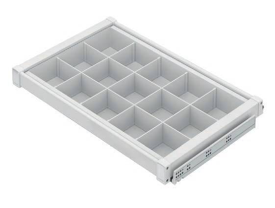 Starax 80cm Gizli Raylı Alüminyum Bölmeli Raf (S-6717-W) - 2