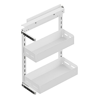 Starax 25 Cm Beyaz Renk Yandan Gizli Raylı Ünite (90 Derece) (S-2203-UB-W) - Starax (1)