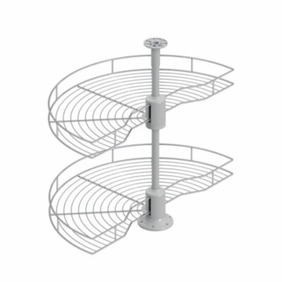 Starax 45cm 1/2 Borulu Döner Sepet Takımı Krom Renk (S-3011-C) - 2
