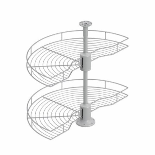Starax 45cm 1/2 Borulu Döner Sepet Takımı Krom Renk (S-3011-C) - 2