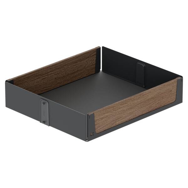 Starax 30cm 5 Sepet Gizli Raylı Frenli Antrasit Unique Wood Kiler Sistemi (S-1913-UW-A) - 3