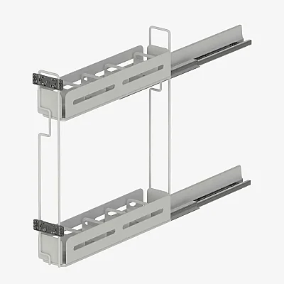 Starax 15cm Unique Box Kaymaz Yüzeyli Şişelik – Çift Açılım Beyaz Renk (S-2662-UB-W) - Starax (1)