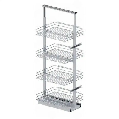 Starax 185-200 40 cm Gizli Rayli Frenli Kiler-Krom(S-1927-C) - Starax (1)