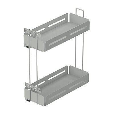Starax 20 Cm Unique Box Gizli Raylı Deterjanlık Çift Açılım Sol (S-2441-UB-W) - Starax (1)