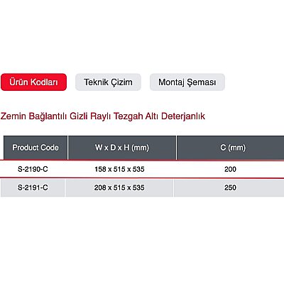 Starax 20cm Zemin Bağlantılı Tezgah Altı Deterjanlık Krom Renk Şişelik (S-2190-C) - 3