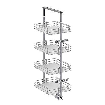 Starax 40 Cm Teleskopik Kiler Ahşap 2 Sepetli (S-1503-C) - 2