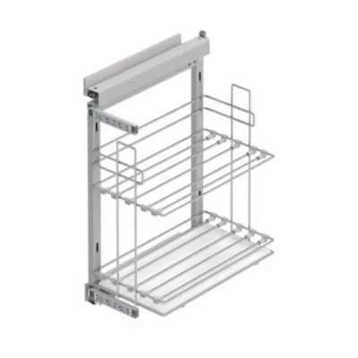 Starax 35cm Yandan Gizli Raylı Tepsilik Sol Yön Krom Renk (S-2890-C) - 2