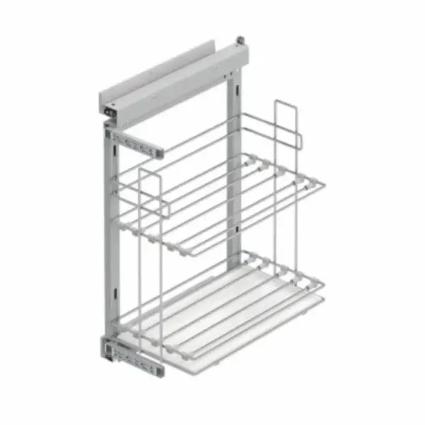 Starax 35cm Yandan Gizli Raylı Tepsilik Sol Yön Krom Renk (S-2890-C) - 2