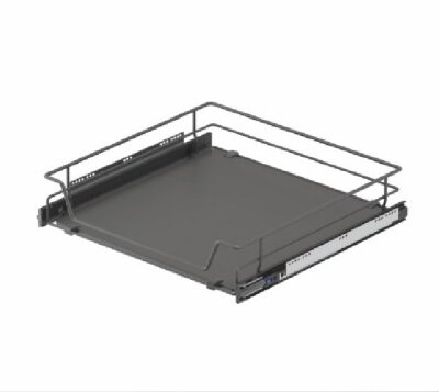 Starax 40cm Ahşap Tablalı Bağımsız Teleskopik Raylı Çekmece Antrasit Renk (S-2308-A) - 2