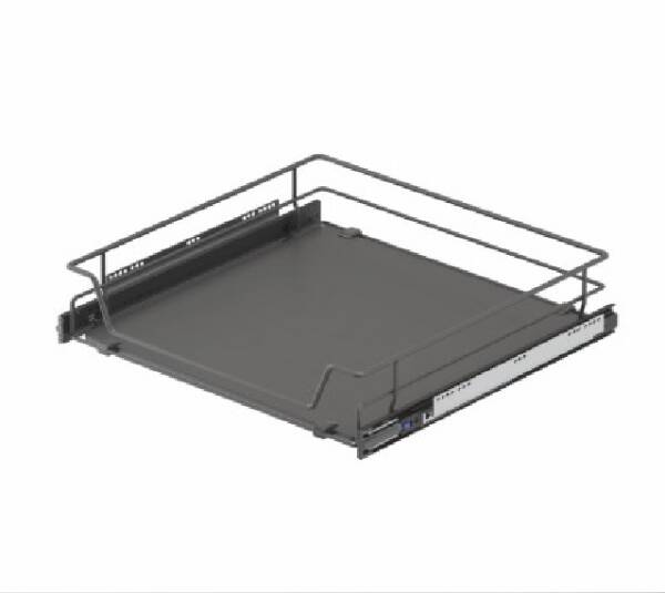 Starax 40cm Ahşap Tablalı Bağımsız Teleskopik Raylı Çekmece Antrasit Renk (S-2308-A) - 2