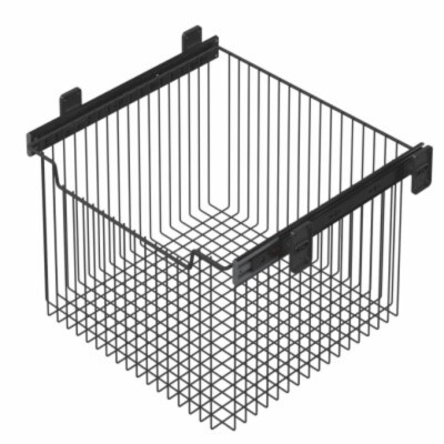 Starax 40cm Teleskopik Raylı Çok Amaçlı Sepet (Büyük Boy) Antrasit (S-6361-A) - 3