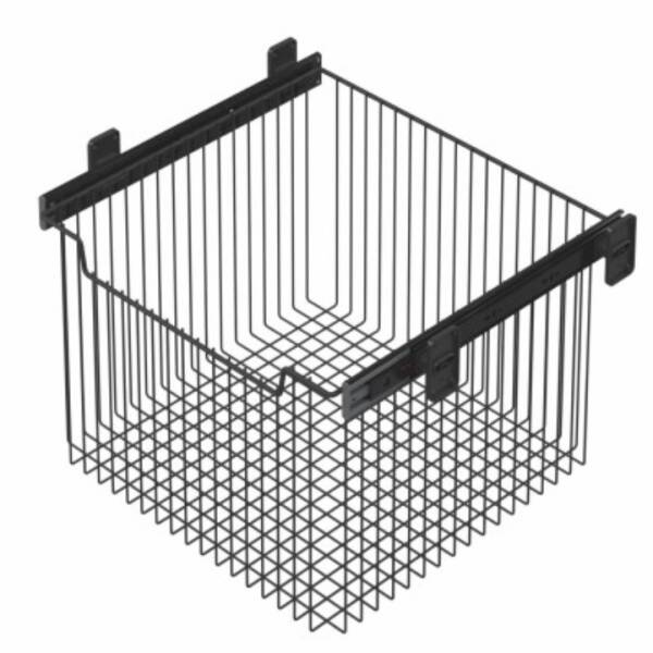 Starax 40cm Teleskopik Raylı Çok Amaçlı Sepet (Büyük Boy) Antrasit (S-6361-A) - 3