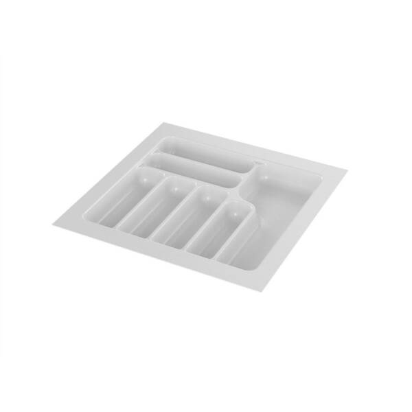 Starax 49x49 cm Beyaz Plastik Kaşıklık 7 Gözlü Modül 55cm (S-2286-WP) - 2