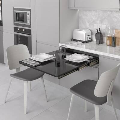 Starax 60cm Katlanır Masa Mekanizması Antrasit Renk (S-2140-A) - 1