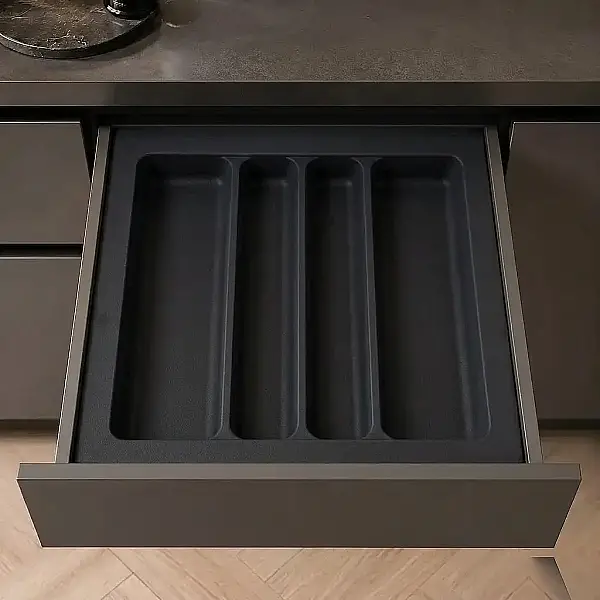 Starax 54x49 Antrasit Plastik Kepçelik 4 Gözlü (S-2687-AP) - 1
