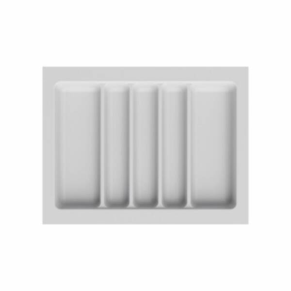 Starax 64x49 Beyaz Plastik Kepçelik 5 Gözlü Modül 70cm(S-2688-WP) - 2