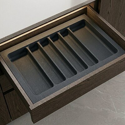 Starax 74x49 Antrasit Plastik Kepçelik 6 Gözlü (S-2689-AP) - Starax