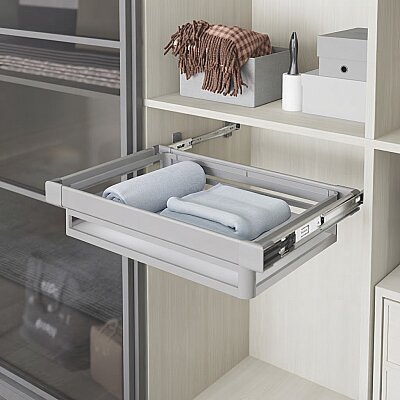 Starax 90 Cm Teleskopik Raylı Alüminyum Çekmece (S-6228-G) - Starax
