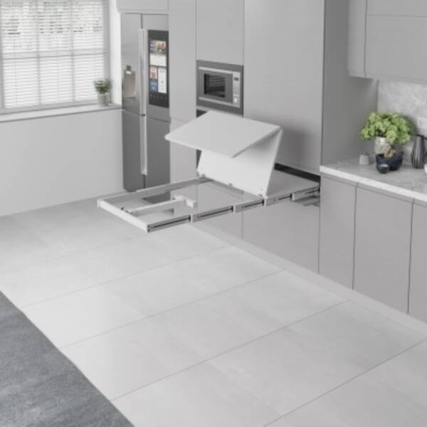 Starax 70cm Ayaklı Katlanır Masa Mekanizması Beyaz Renk (S-2146-W) - 4