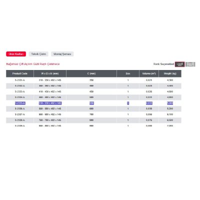 Starax Bağımsız Çift Açılım Gizli Raylı Çekmece Frenli Antrasit 55cm (S-2335-A) - 4