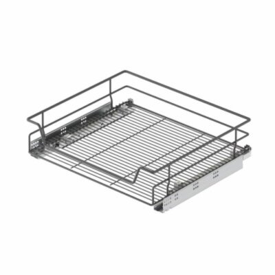 Starax Bağımsız Çift Açılım Gizli Raylı Çekmece Frenli Antrasit Modül 35cm (S-2331-A) - 2