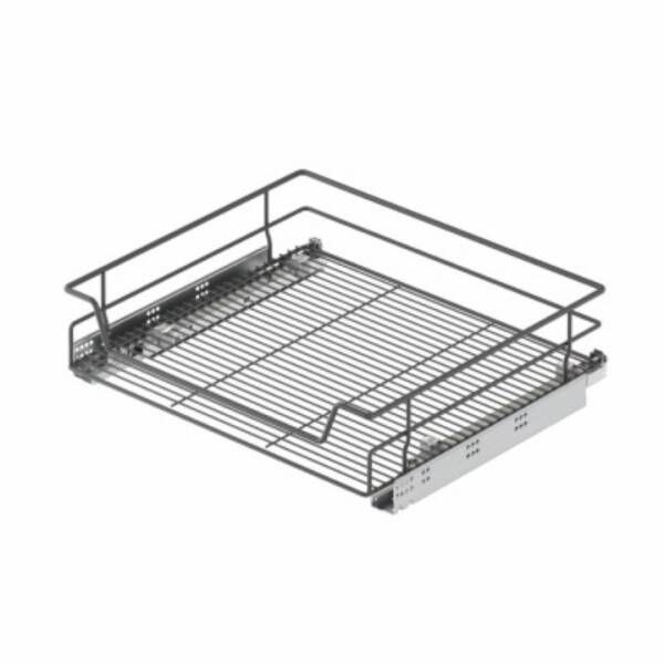 Starax Bağımsız Çift Açılım Gizli Raylı Çekmece Frenli Antrasit Modül 35cm (S-2331-A) - 2