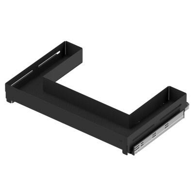 Starax Eviye Altı Çift Açılım Gizli Raylı Çekmece 80 cm Unique Box-Antrasit(S-2351-UB-A) - 2