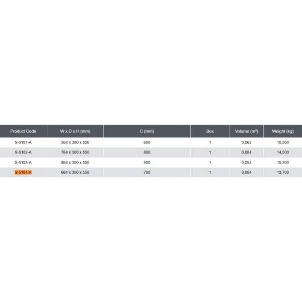 Starax İki Katlı Raf Asansörü (Tepsili) 70cm Antrasit Renk (S-5184-A) - 4