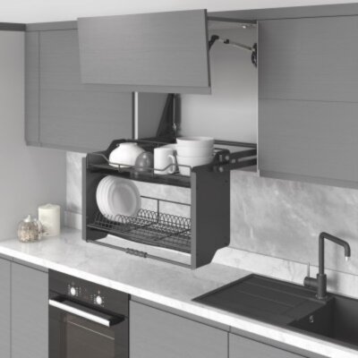 Starax İki Katlı Raf Asansörü (Tepsili) 70cm Antrasit Renk (S-5184-A) - 1