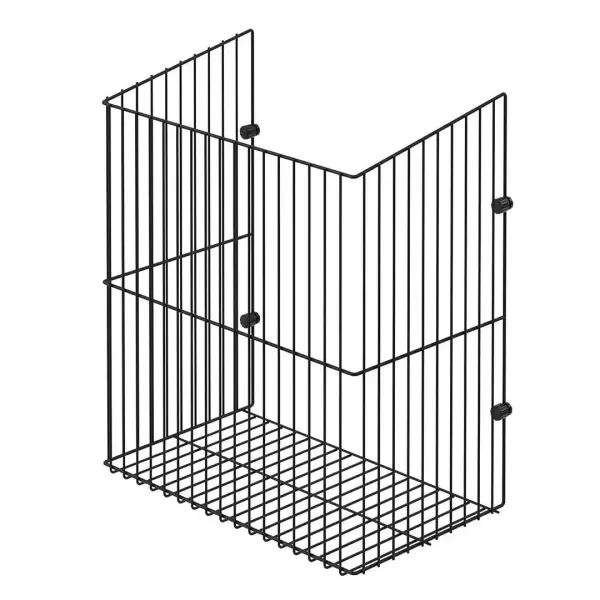 Starax Kapağa Monte Çamaşır Sepeti Antrasit Modül 40cm (S-8013-A) - 2
