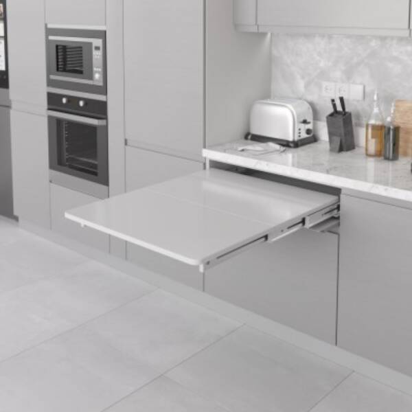 Starax 60cm Katlanır Masa Mekanizması Beyaz Renk (S-2140-W) - 2