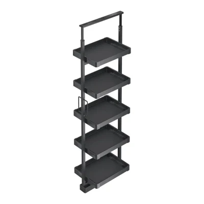 Starax 40cm Raylı Raf Ünitesi Antrasit Renk (S-6803-A) - 2