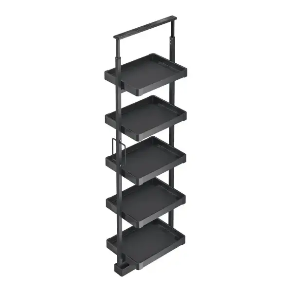 Starax 40cm Raylı Raf Ünitesi Antrasit Renk (S-6803-A) - 2