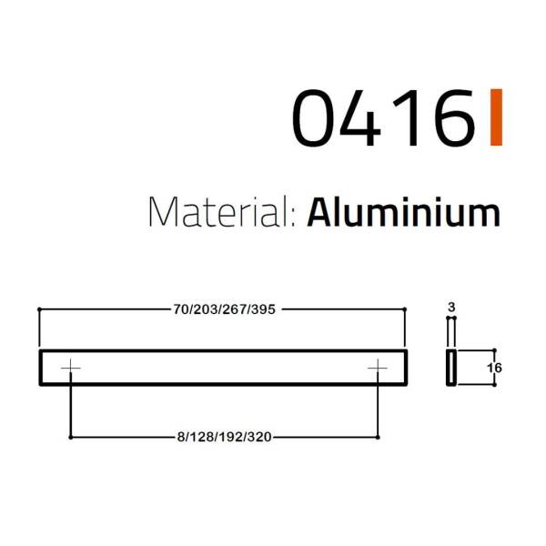 System Mobilya Kulp Tabanı Mat Altın Renk 192mm (SY0416 0192 BB) - 2