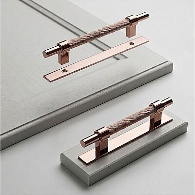 System Mobilya Kulp Tabanı Rose Renk 320mm (SY0416 0320 RS) - System (1)
