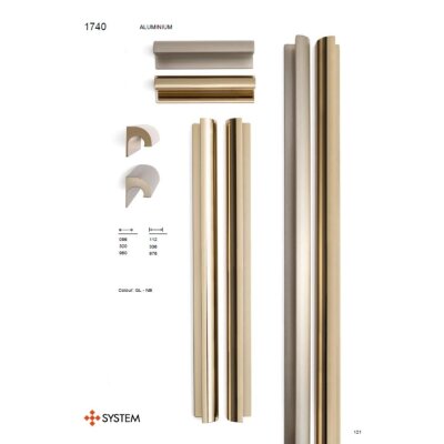 System Mobilya Kulbu Gold Renk 320mm Kulp (SY1740 0320 GL) - 3
