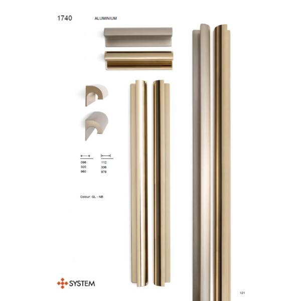 System Mobilya Kulbu Gold Renk 320mm Kulp (SY1740 0320 GL) - 3