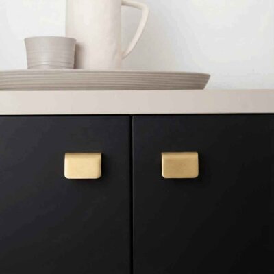 System Mobilya Kulbu Fırçalı Mat Altın Renk 32mm Kulp (SY1743 0032 ELX5) - System