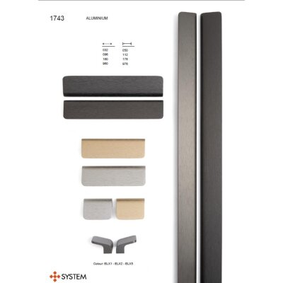 System Mobilya Kulbu Fırçalı Füme Renk 96mm Kulp (SY1743 0096 ELX1) - 4