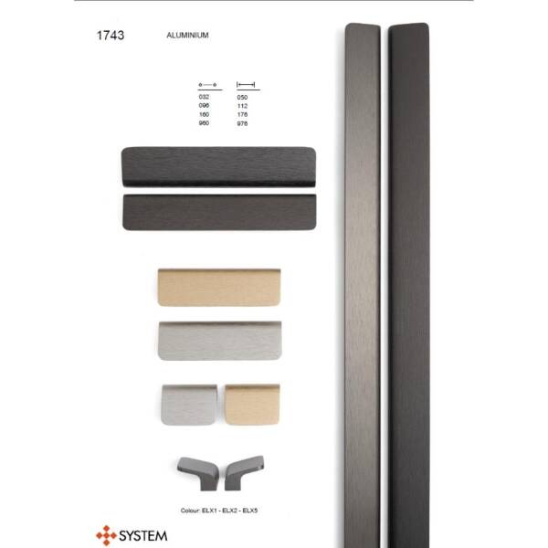 System Mobilya Kulbu Fırçalı Füme Renk 96mm Kulp (SY1743 0096 ELX1) - 4