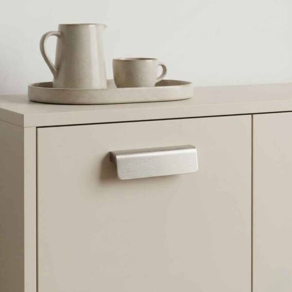 System Mobilya Kulbu Fırçalı Saten Renk 96mm Kulp (SY1743 0096 ELX2) - 3