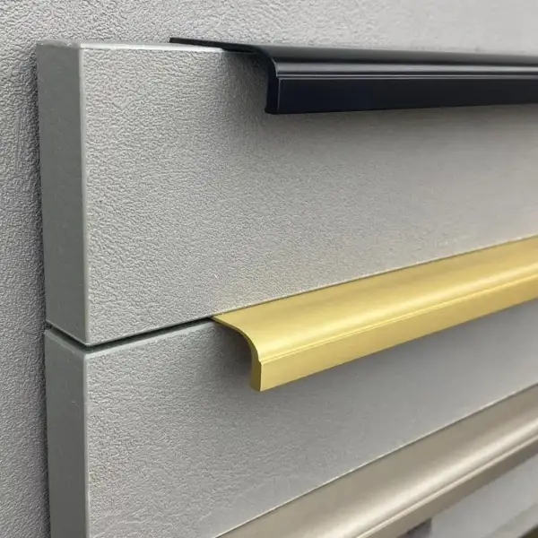 System Entegre/Gömme Mobilya Kulbu Siyah Renk 160mm Kulp (SY1745 0064 AL6) - 2
