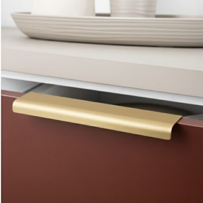 System Entegre/Gömme Mobilya Kulbu Mat Altın Renk 160mm Kulp (SY1745 0160 BB) - System