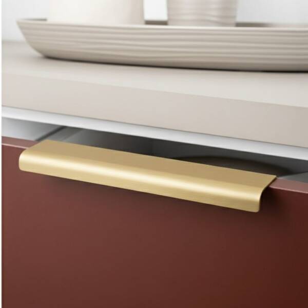 System Entegre/Gömme Mobilya Kulbu Mat Altın Renk 960mm Kulp (SY1745 0960 BB) - 1