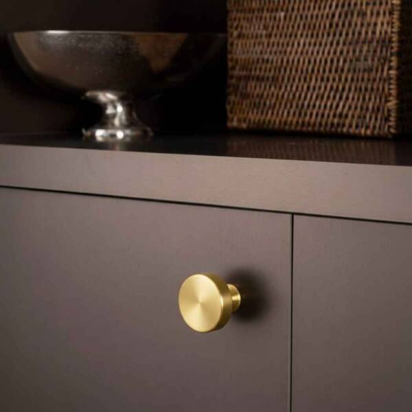 System Düğme Mobiyla Kulbu Gold Branch Renk 38mm Çap Tek Delikli Kulp (SY1910 0038 GB) - 1