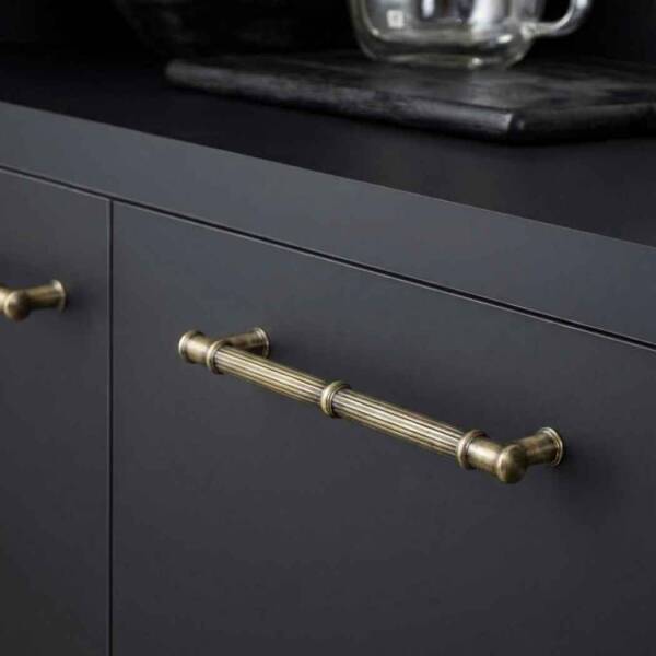 System Mobilya Kulbu Antik Renk 128mm Kulp (SY4227 0128 ABM) - 1