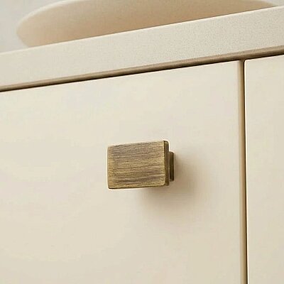 System Düğme Mobilya Kulbu Antik Renk 44x27mm Çift Delikli Kulp (SY4335 0016 ABM) - System