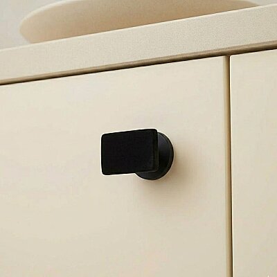 System Düğme Mobilya Kulbu Füme Renk 44x27mm Çift Delikli Kulp (SY4335 0016 BBN) - System